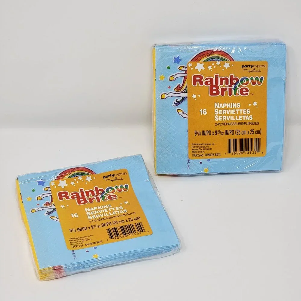 Hallmark Party Express Rainbow Brite Napkins Set of 2